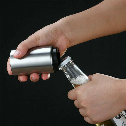 Automatic Stainless Steel Bottle Opener – Portable, Magnetic, and Easy to Use