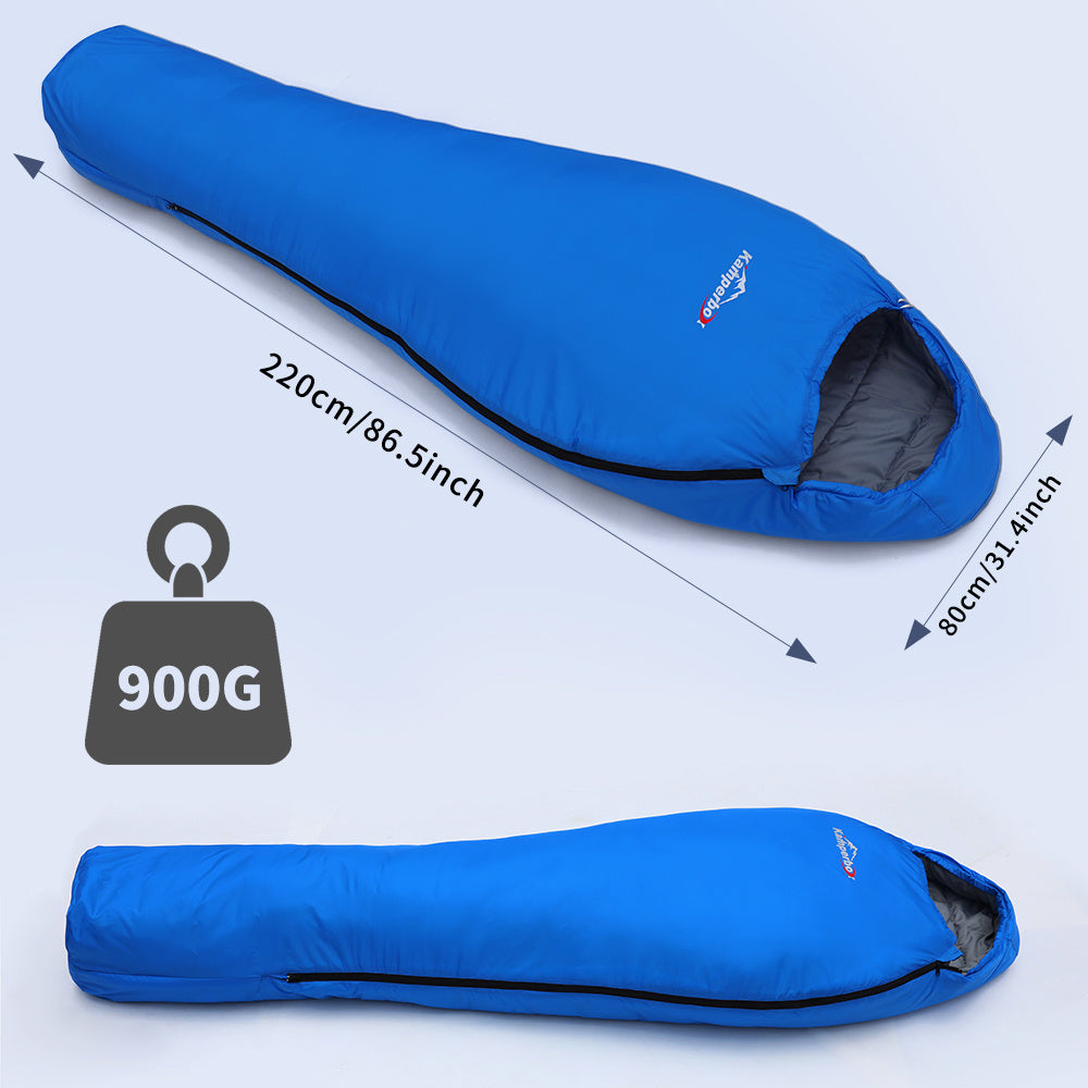 Camping Sleeping Bag – Lightweight, Nylon, and Portable with Double Zipper