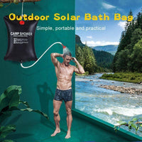 Thumbnail for 20L Camping Shower Portable Compact Solar Sun Heating Bath Bag Outdoor Travel