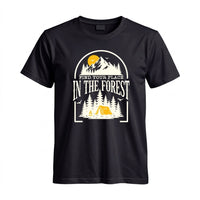 Thumbnail for May include a Black Find Your Place in the Forest T-Shirt featuring a forest-inspired graphic for hikers, campers, backpackers, and nature lovers.