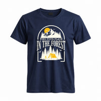 Thumbnail for May include a Navy Find Your Place in the Forest T-Shirt featuring a forest-inspired graphic for hikers, campers, backpackers, and nature lovers.