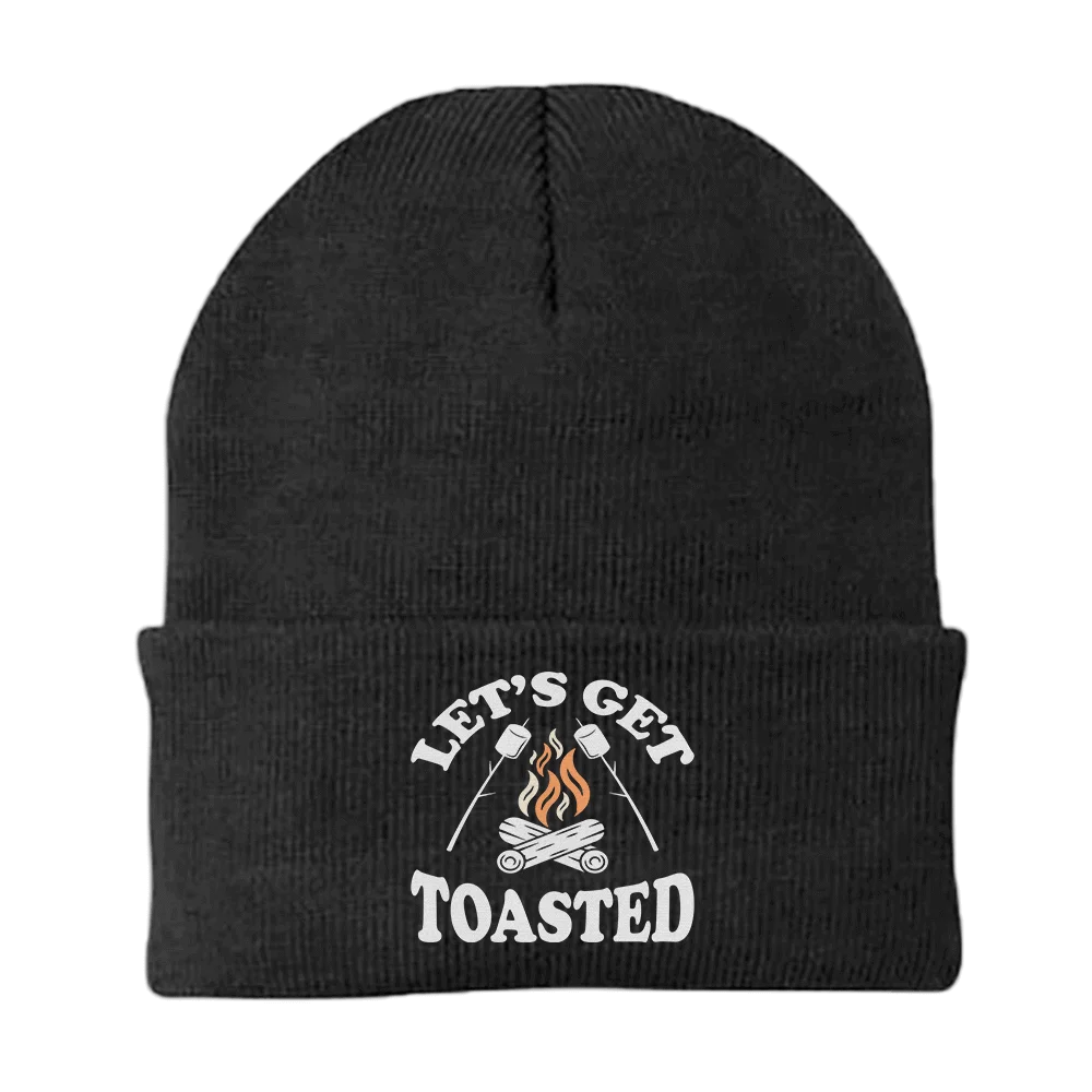 Let's Get Toasted Embroidered Beanie
