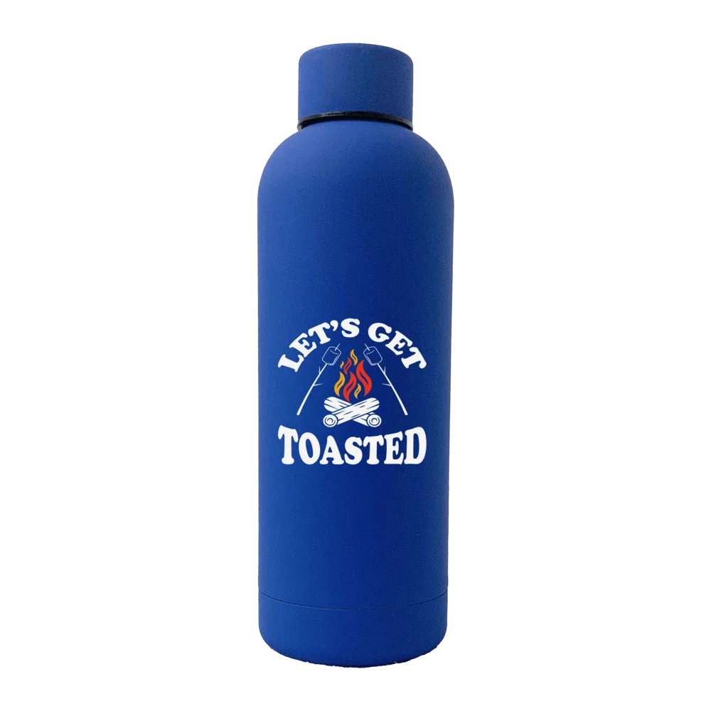Let's get Toasted 17oz Stainless Rubberized Water Bottle
