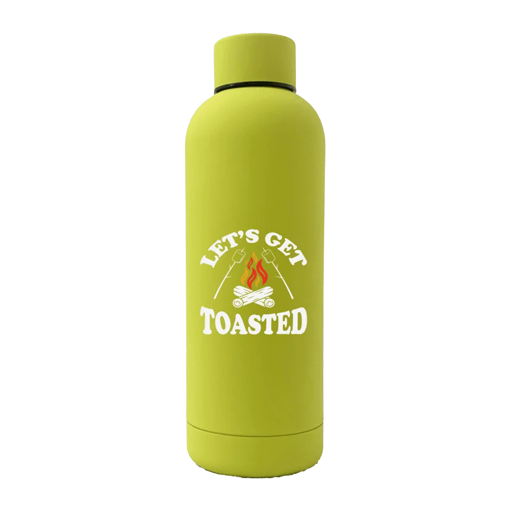 Let's get Toasted 17oz Stainless Rubberized Water Bottle