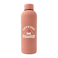 Thumbnail for Let's get Toasted 17oz Stainless Rubberized Water Bottle