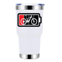 Thumbnail for Low Battery 30oz Double Wall Stainless Steel Water Tumbler White