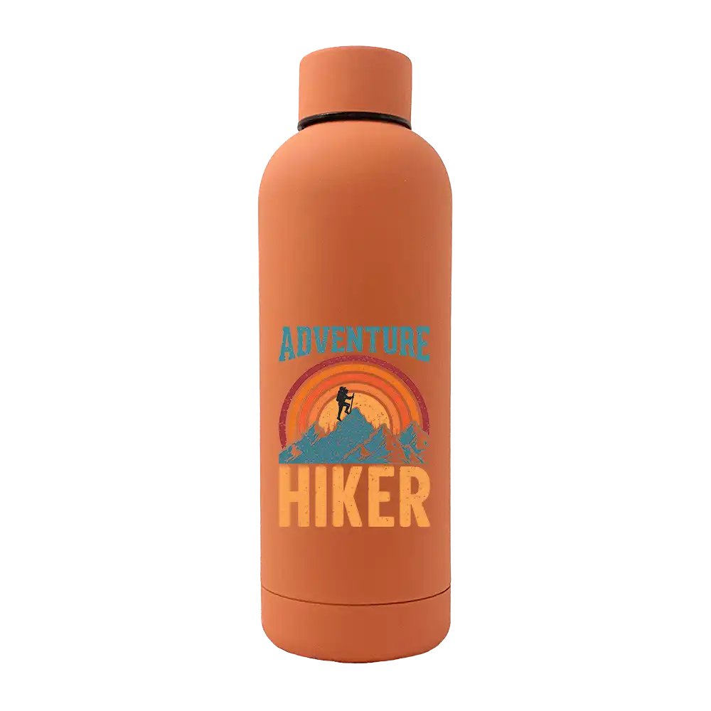Adventure Hiker 17oz Stainless Rubberized Water Bottle