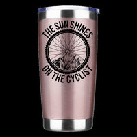 Thumbnail for The Sun Shine On The Cyclist 20oz Insulated Vacuum Sealed Tumbler