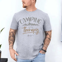 Thumbnail for Camping Is My Therapy Man T-Shirt