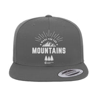 Thumbnail for Made For The Mountains Embroidered Flat Bill Cap