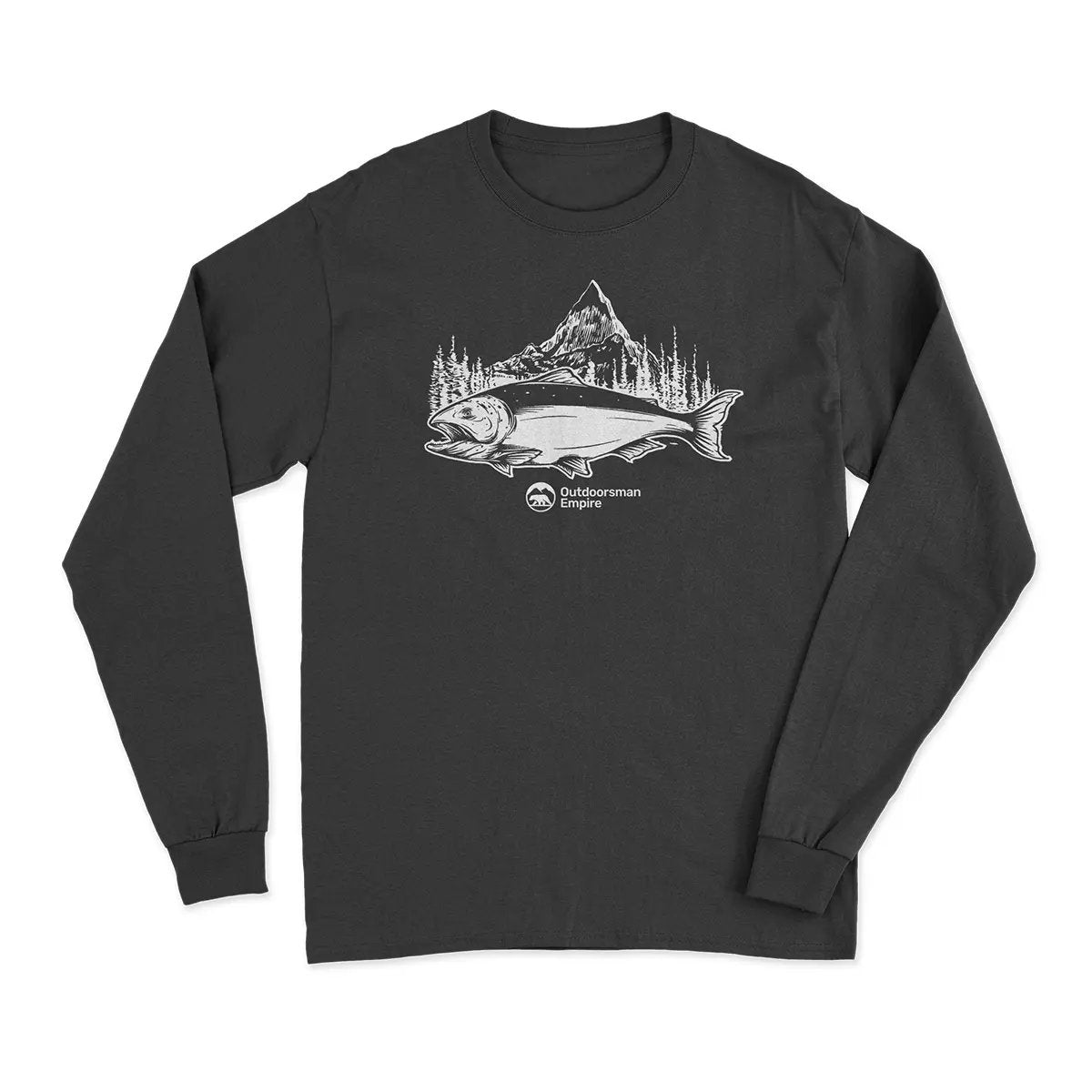 Fishing Mountain' Long Sleeve T-Shirt