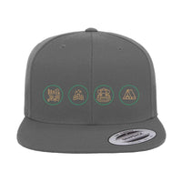 Thumbnail for Camp Life Embroidered Flat Bill Cap