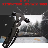 Thumbnail for High-Quality Multi-Tool Hammer Hatchet with Knife, Saw, and Mini Claw – Ultimate Car Safety Hand Tool