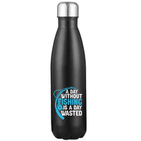 Thumbnail for A Day Without Fishing Stainless Steel Water Bottle