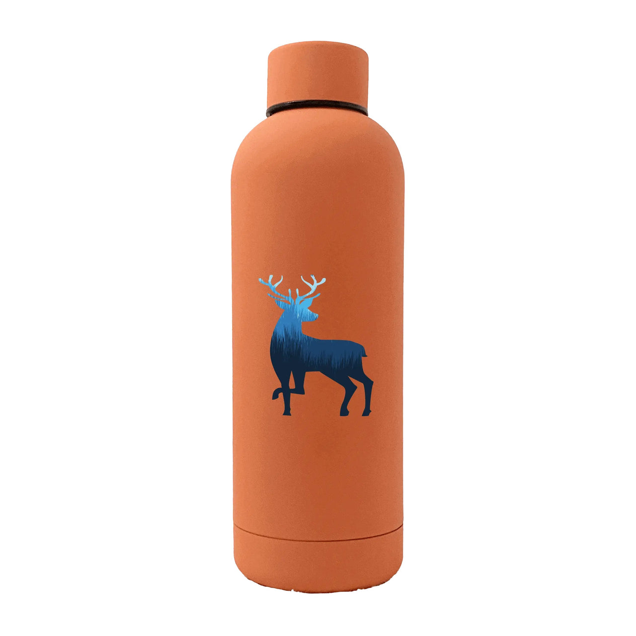 Deer Color 2 17oz Stainless Rubberized Water Bottle