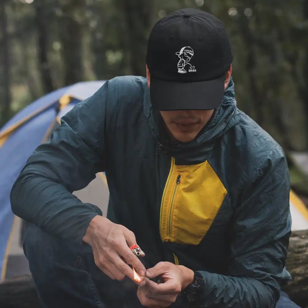 Fishing And Work Embroidered Baseball Hat