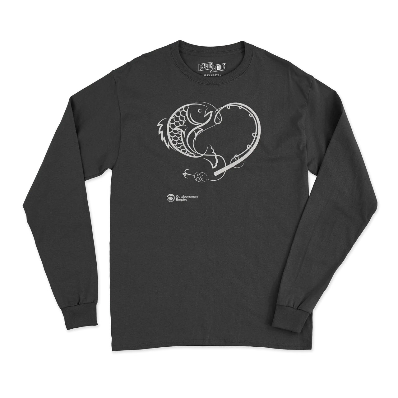 Fishing Heart' Men Long Sleeve Shirt