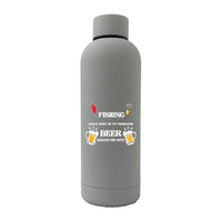 Thumbnail for Fishing Solves All My Problem 17oz Stainless Rubberized Water Bottle
