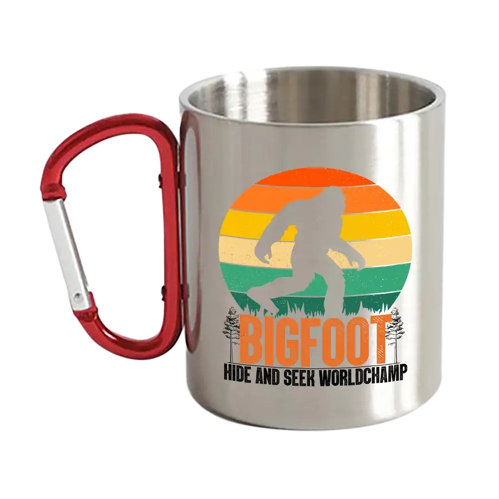 Bigfoot Hide And Seek Carabiner Mug 12oz