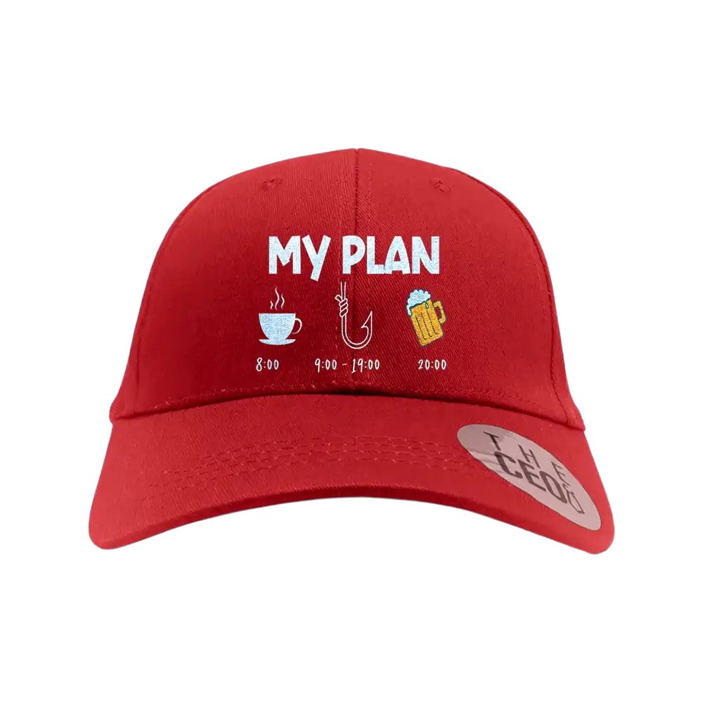 My Fishing Plan Embroidered Baseball Hat