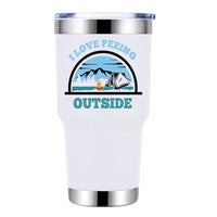 Thumbnail for I Love Peeing Outside 30oz Tumbler White