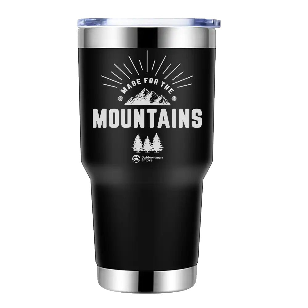 Made For The Mountains 30oz Insulated Vacuum Sealed Tumbler Black