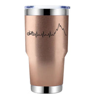 Thumbnail for Mountain Beat 30oz Double Wall Stainless Steel Water Tumbler Rose Gold