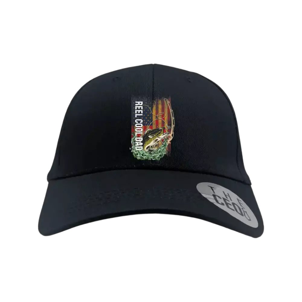 Reel Cool Dad Printed Baseball Hat