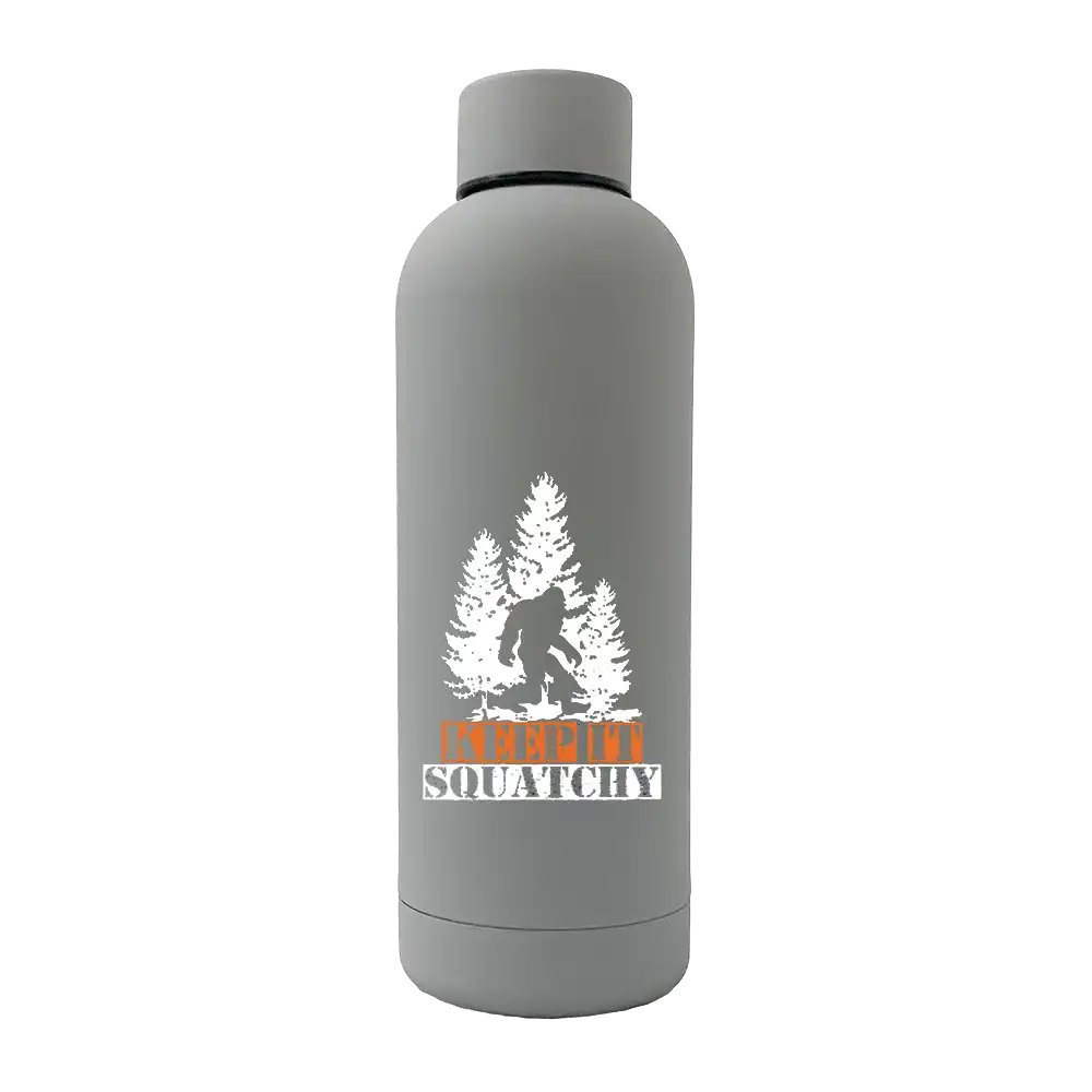 Keep It Squatchy 17oz Stainless Rubberized Water Bottle