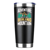 Thumbnail for Adventure Has No Limit Hiking Mountain 20oz Tumbler black