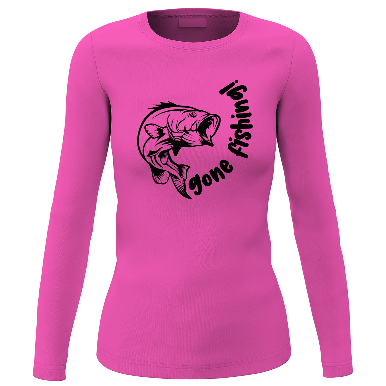 Gone Fishing v1' Long Sleeve for Women