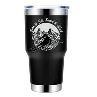 Thumbnail for Born To Ski Forced To Work 20oz Insulated Vacuum Sealed Tumbler