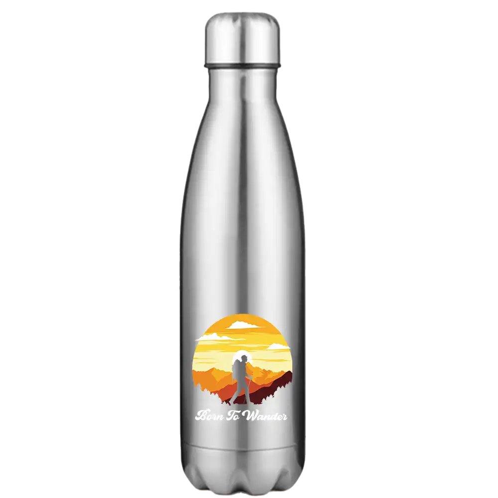 Born To Wander Stainless Steel Water Bottle