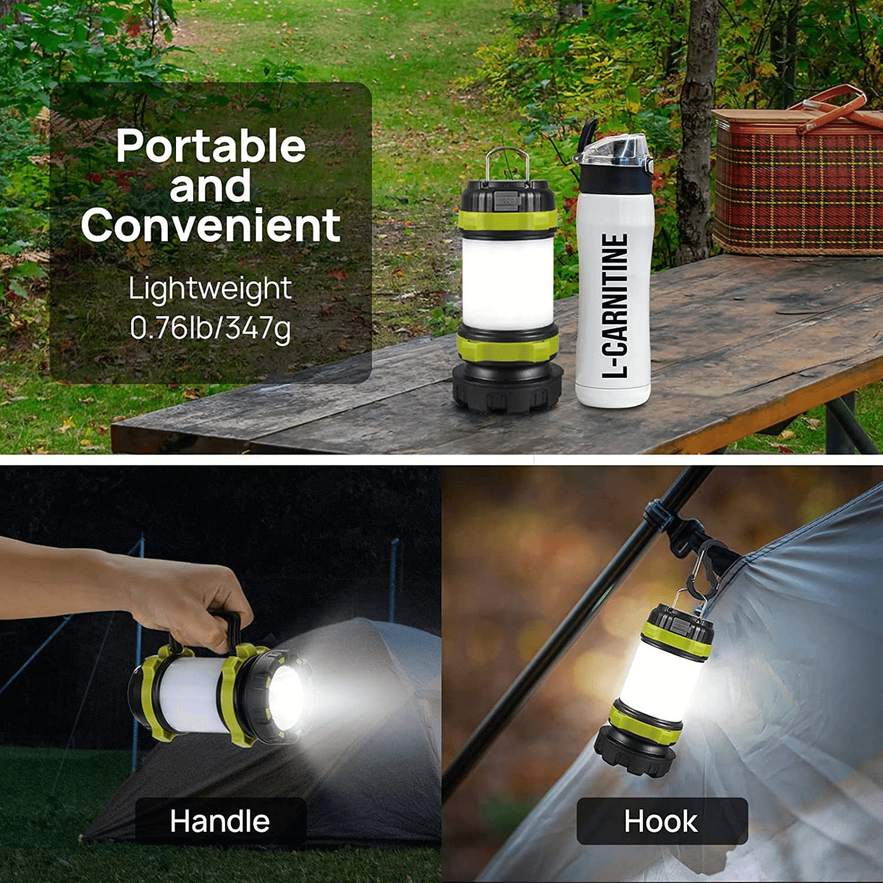 ChargeLamp™ | 2-in-1 Handheld Multifunction LED Camping Waterproof Lantern