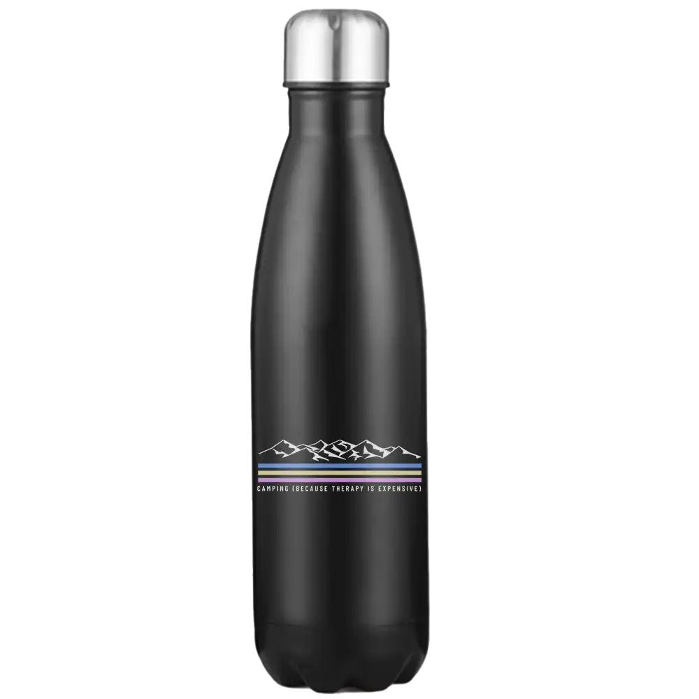 Camping Lines Stainless Steel Water Bottle