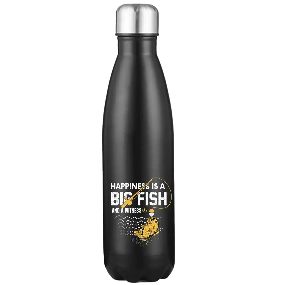 Happiness Is A Big Fish Stainless Steel Water Bottle