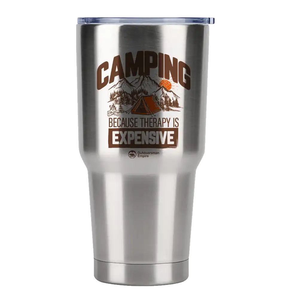 Camping No Expensive 30oz Tumbler Silver