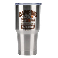 Thumbnail for Camping No Expensive 30oz Tumbler Silver