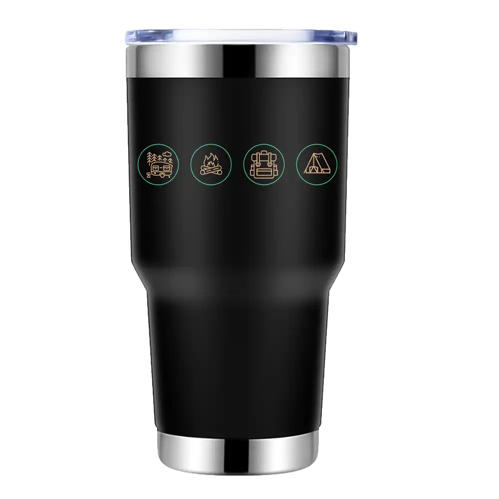 Camping Life 30oz Tumbler Black