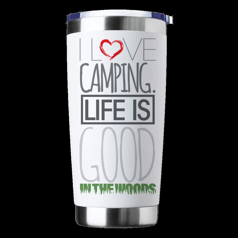 I Love Camping In The Woods 20oz Insulated Vacuum Sealed Tumbler
