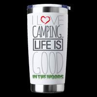 Thumbnail for I Love Camping In The Woods 20oz Insulated Vacuum Sealed Tumbler