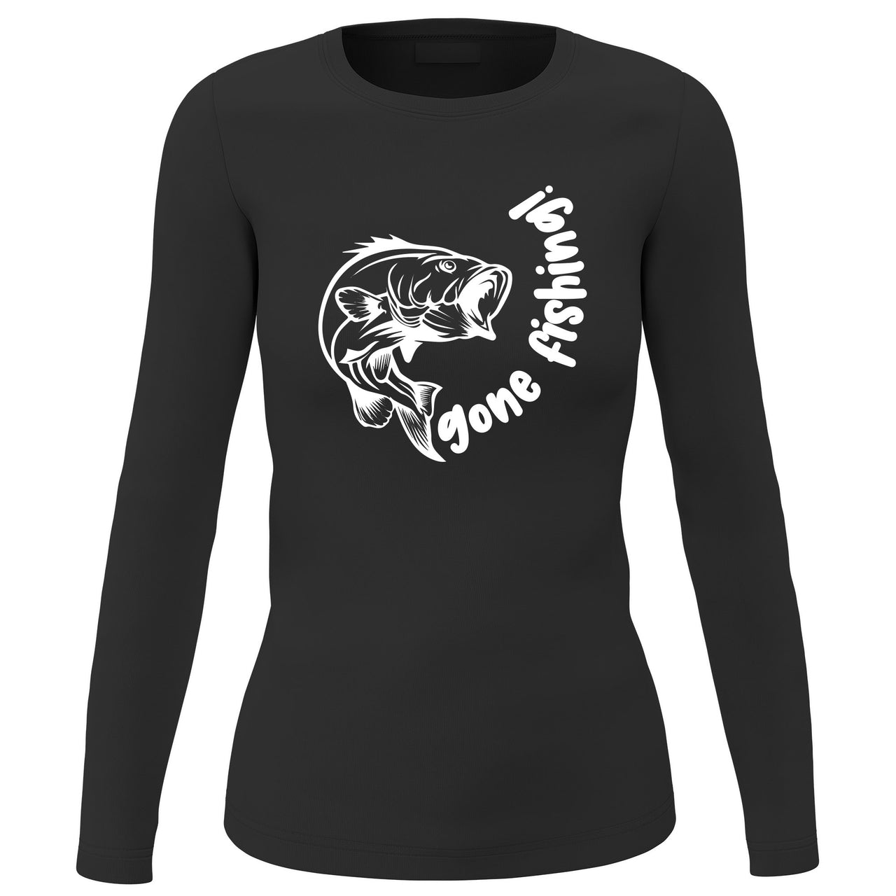 Gone Fishing v1' Long Sleeve for Women