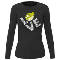 Thumbnail for Love Fishing Green Blowfish Globe' Long Sleeve for Women