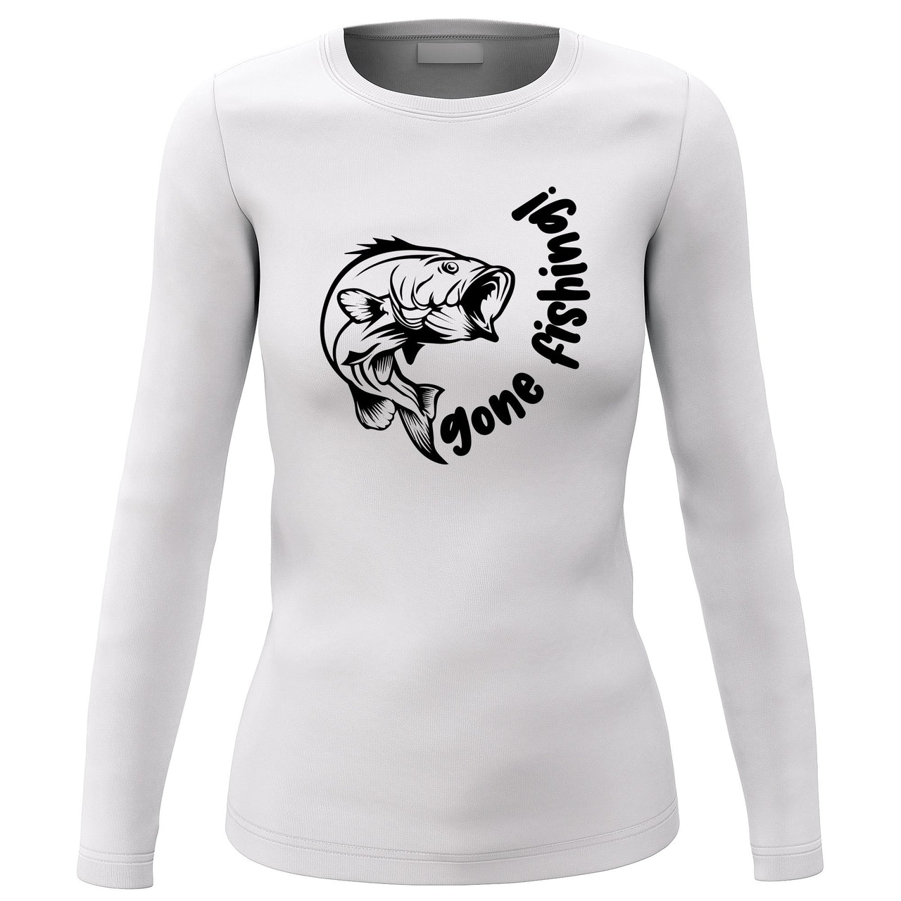 Gone Fishing v1' Long Sleeve for Women