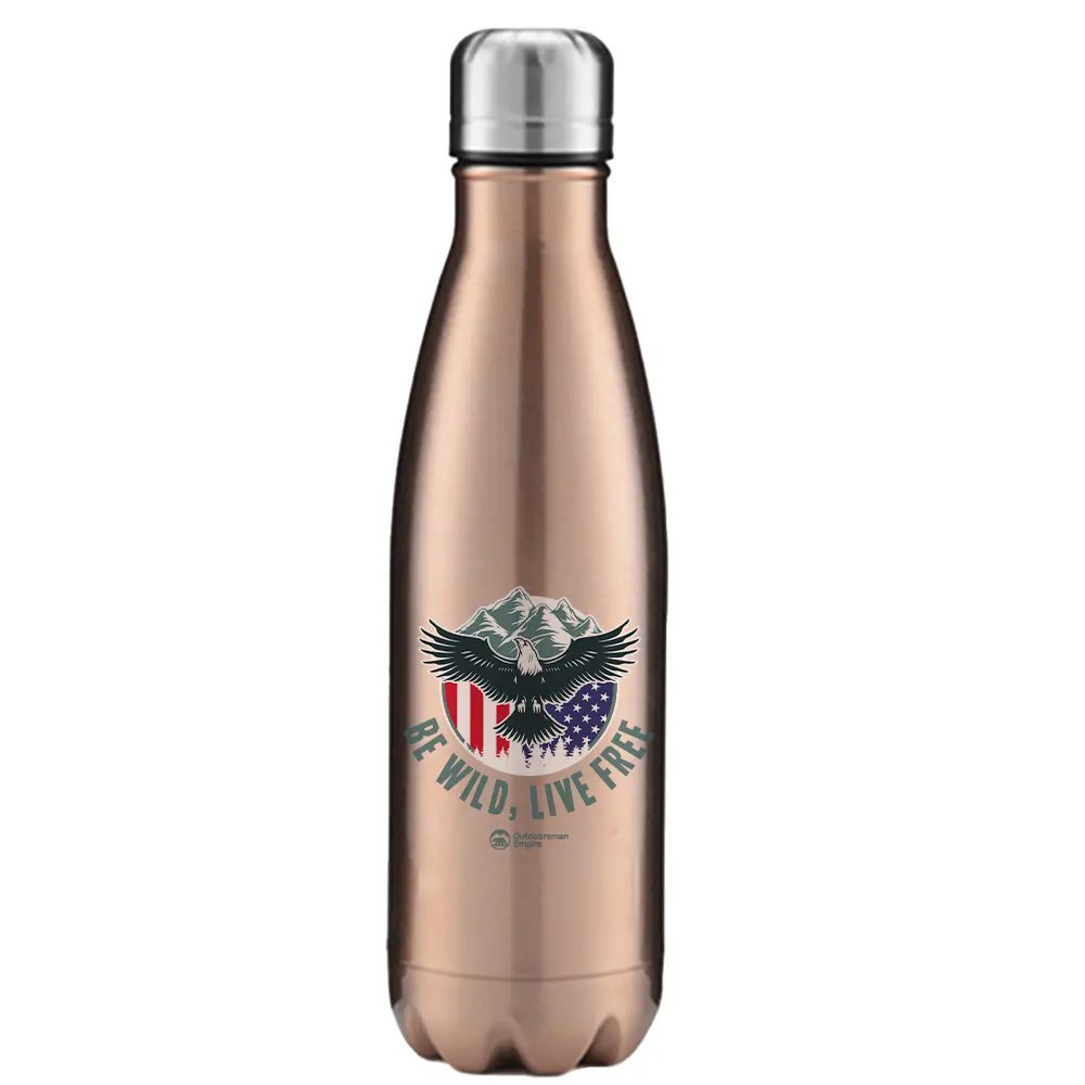 Be Wild Be Free Stainless Steel Water Bottle