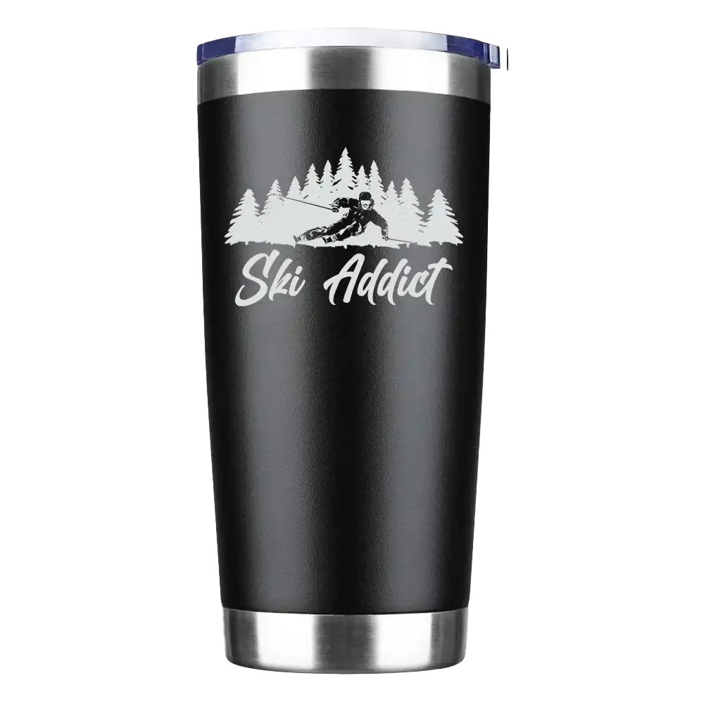 Ski Addict 20oz Insulated Vacuum Sealed Tumbler