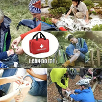 Thumbnail for 173pcs Large First Aid Kit: Portable Bag For Outdoor Hunting, Hiking, Camping And More - Including Emergency Supplies!