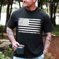 Thumbnail for Rogue Style USA Distressed Flag Unisex T-Shirts