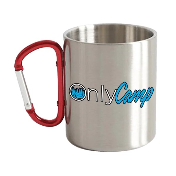 Only Camp Carabiner Stainless Steel Mug