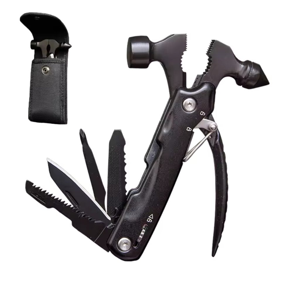 High-Quality Multi-Tool Hammer Hatchet with Knife, Saw, and Mini Claw – Ultimate Car Safety Hand Tool